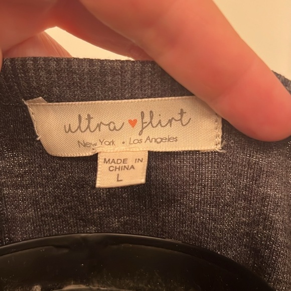 Ultra Flirt Henley Woman's Knit Shirt-Size L - Picture 5 of 7